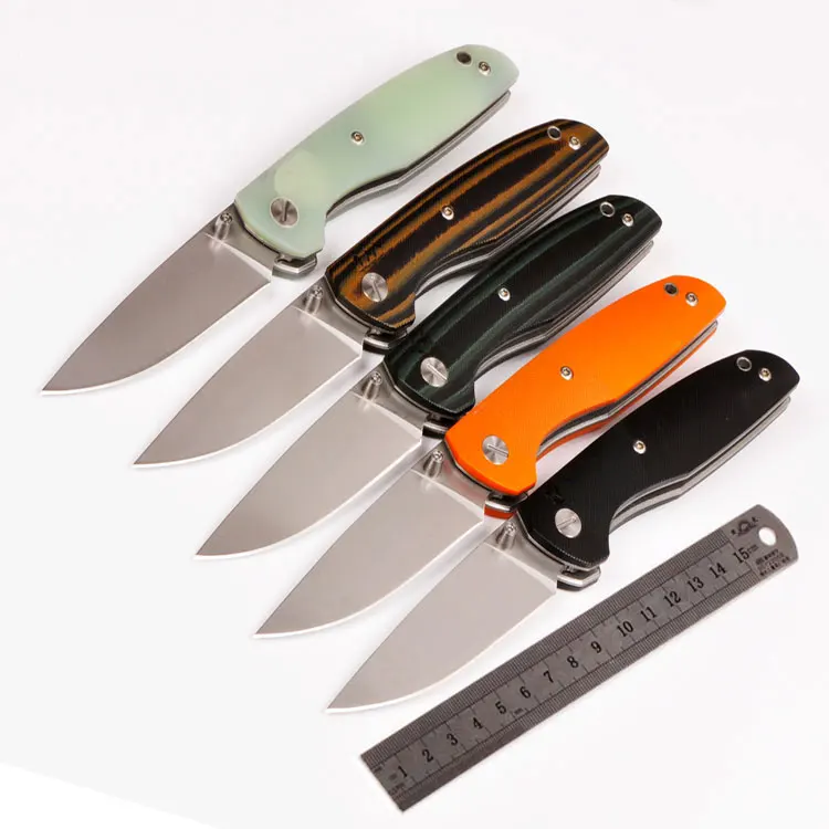 

TOP EDC Tool F95 Folding Knife D2 Blade G10 Handle with Clip Bear Camping Hunting Fruit Collection Knife Outdoor Rescue EDC Tool