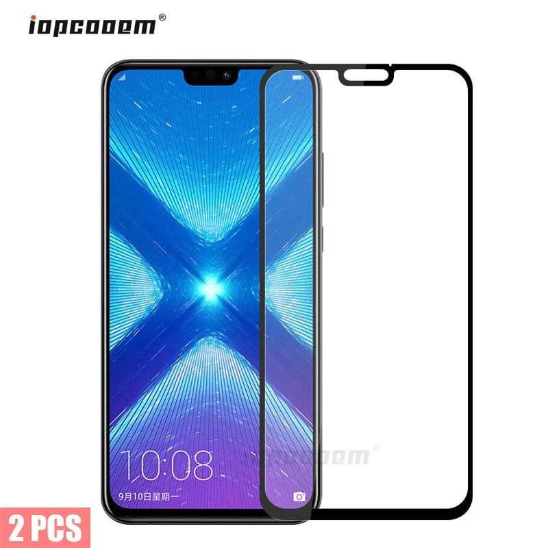 

2PCS Full Cover Tempered Glass for Huawei Honor 8X Screen Protector For Huawei Honor 8X Protectors Protective Film