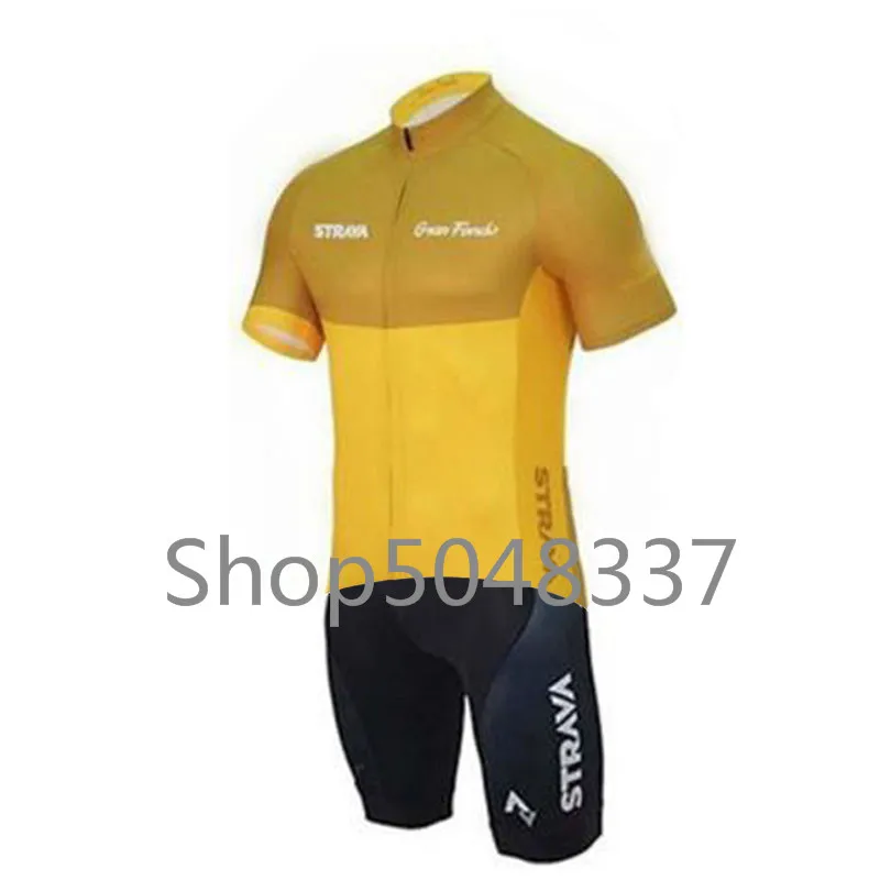 Triathlon Suit Men Sport Set Summer Cycling Jersey Pro Team Strava Ropa Ciclismo Maillot Boys Cycling Skinsuit - Color: 17