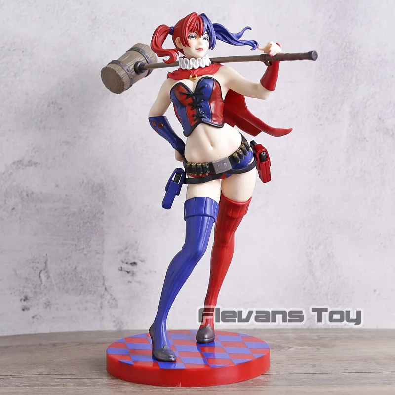 DC Comics Bishoujo Statue Harley Quinn 52 Ver. PVC Figure Collection Model Doll Toy Birthday Gift