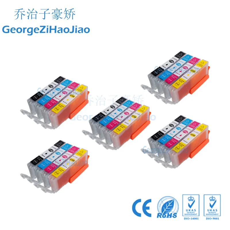 

570XL 20PCS PBKCMY Compatible pgi570 cli571 Ink Cartridges for Canon 570XL Pixma MG 5750 5751 5752 5753 6850 6851 6852 6853