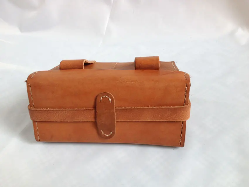 Military WWII IJA Japanese Type38 Ammo Leather Front Pouch -JP003