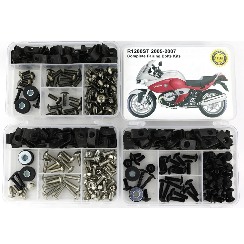 

For BMW R1200ST 2005 2006 2007 Complete Full Fairing Bolts Kit Screws Washer Fastener Steel Speed Nuts Side Covering Screws