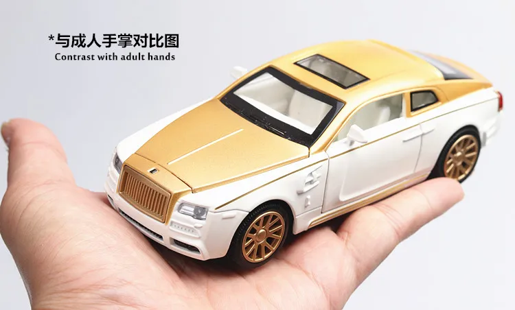 1:32 Rolls-Royce Phantom Diecasts& Toy Vehicles модель автомобиля со звуком и светильник коллекция автомобиля игрушки для мальчика Детский подарок