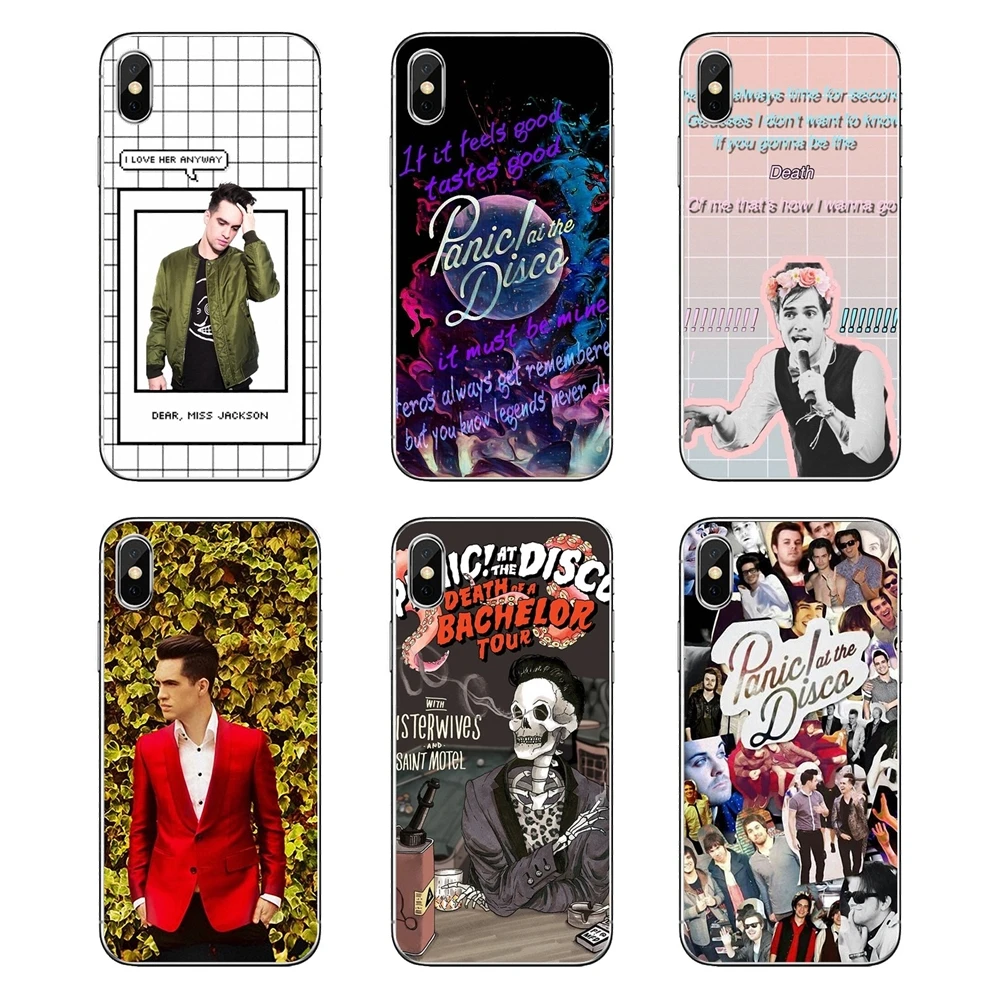 Мягкие прозрачные чехлы для samsung Galaxy Note 8 9 S9 S10 A8 A9 Star Lite Plus A6S A9S Panic At The Disco brendon урие |