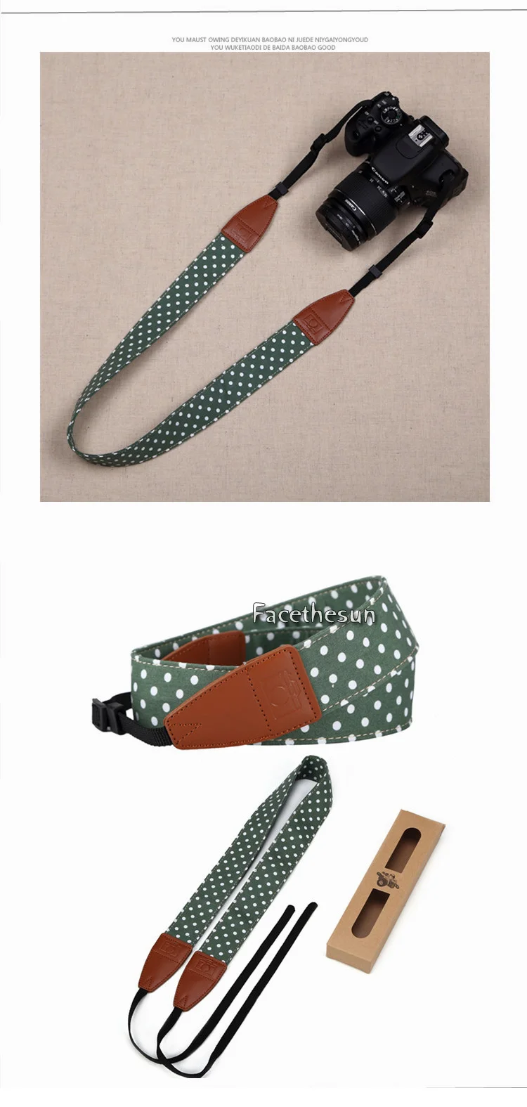 Polka Dots Camera Shoulder Strap Belts AR 02