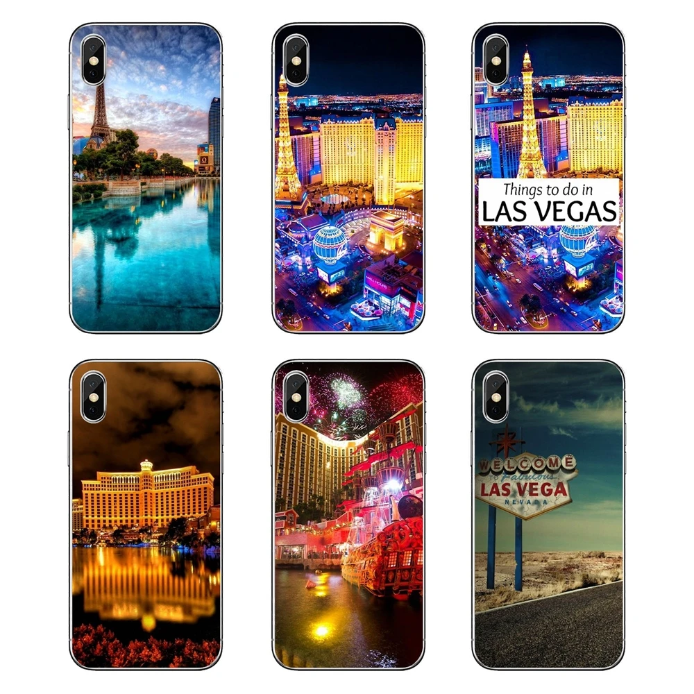 Прозрачный чехол из ТПУ для телефона Las Vegas Strip North Side Nevada USA iPod Touch iPhone 4 4S 5 5S 5C SE 6 6S 7 8