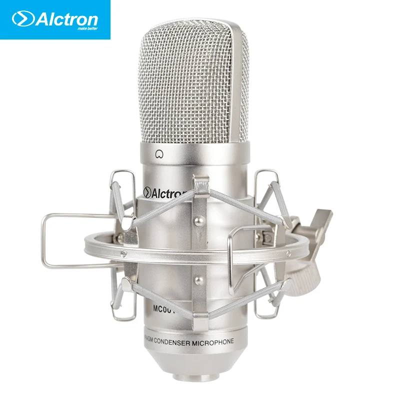 Высокое качество Alctron MC001 конденсаторный микрофон pro Студийный микрофон для записи, записывающий микрофон