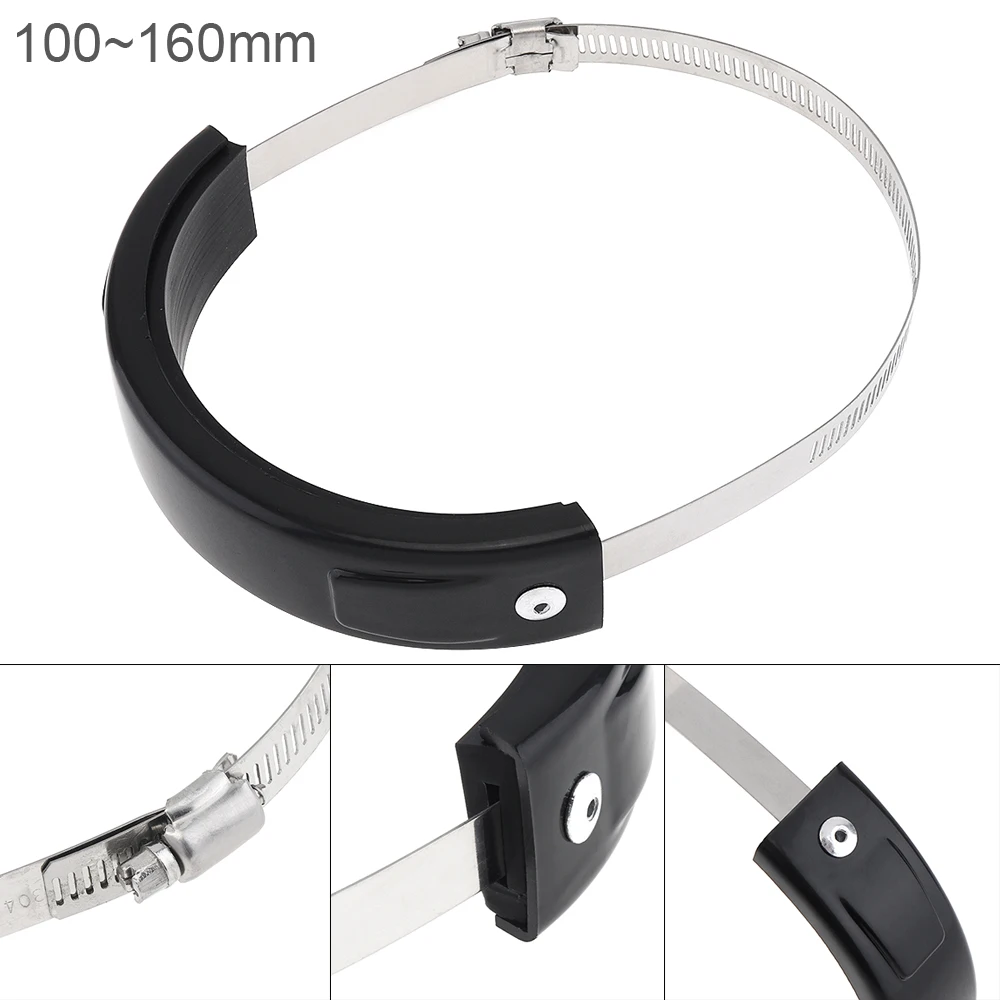 

Motorcycle Exhaust Pipe Protector 100MM to160MM Oval Exhaust Pipe Safety Protection Protector for Motorcycle Motorbike