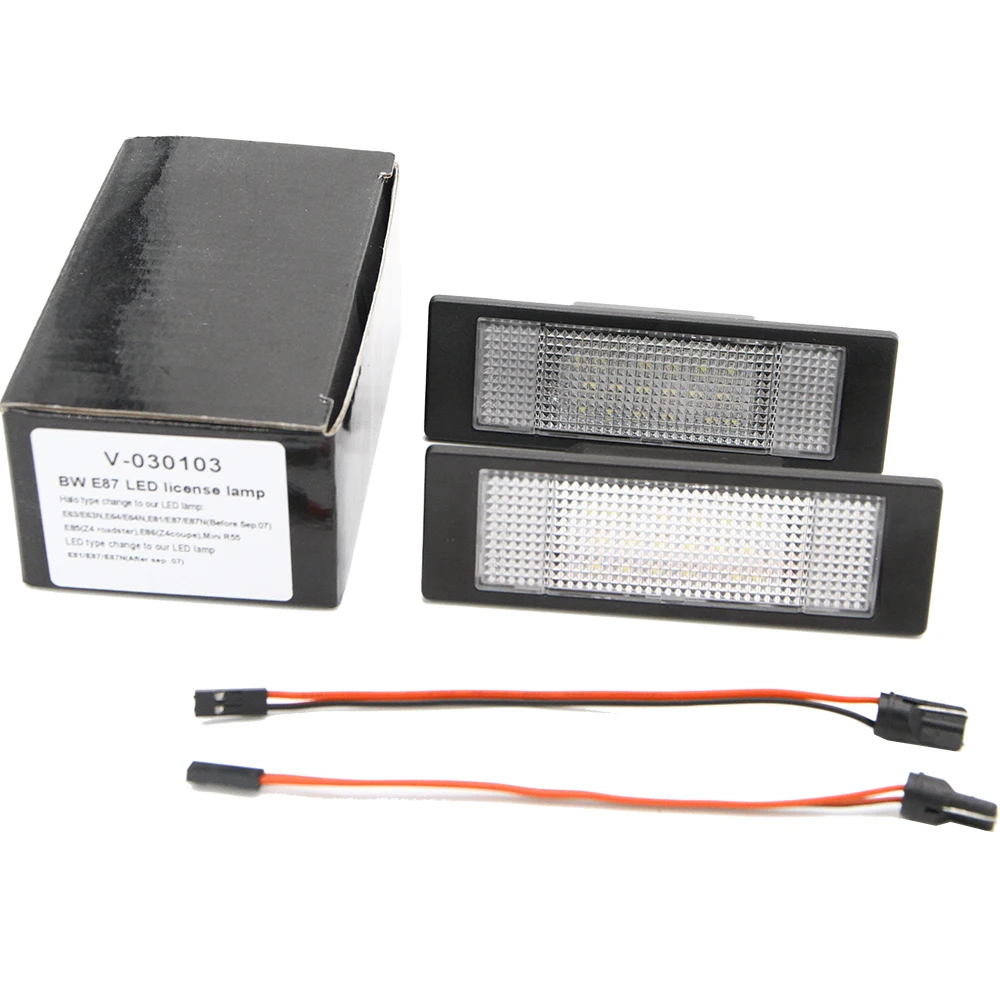 Led license plate light for BMW E81 E87 E87N -56