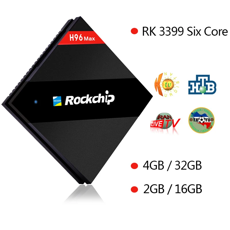2017 New Android 6.0 Rockchip RK3399 H96 MAX TV Set Top Box 2G/4G/16G/32G Mali-T860 GPU 4K XBMC WiFi BlueTooth Type-C Media Play |