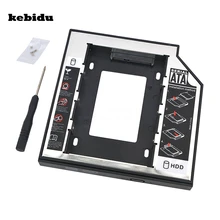 Kebidu для SATA 2nd HDD Caddy 9,5 мм для 9 мм 9,5 мм SSD чехол Корпус жесткого диска отсек для ноутбука ODD Optibay DVD-ROM