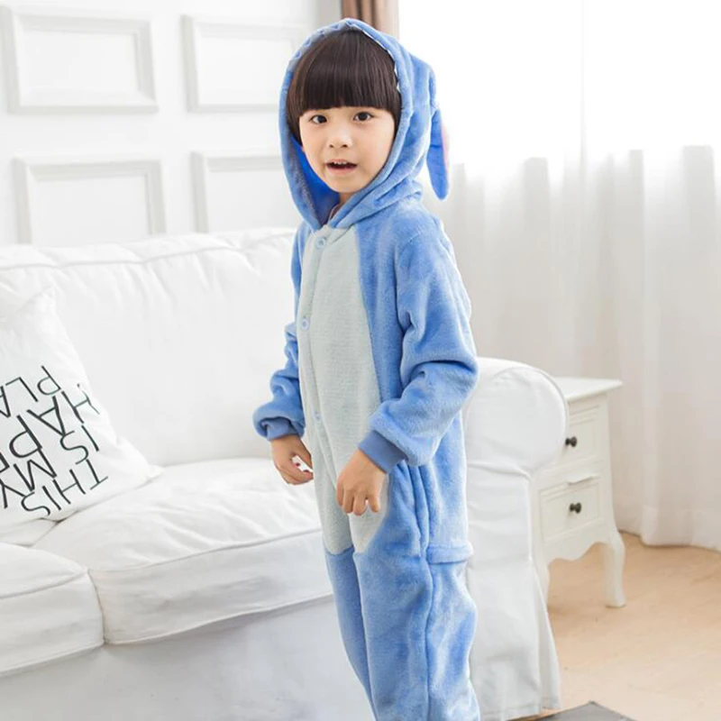 Kid Blue Stitch Cosplay Kigurumi Onesies Child Cartoon Anime Jumpsuit Costume For Girl Boy Animal Disguise Sleepwear Pajamas Kid Blue Stitch Cosplay Kigurumi Onesies Child Cartoon Anime Jumpsuit Costume For Girl Boy Animal Disguise Sleepwear Pajamas