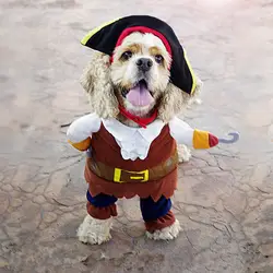 Одежда для домашних животных Косплей Пиратские собаки кошка Хэллоуин милый костюм одежда комфорт для маленьких средних собак