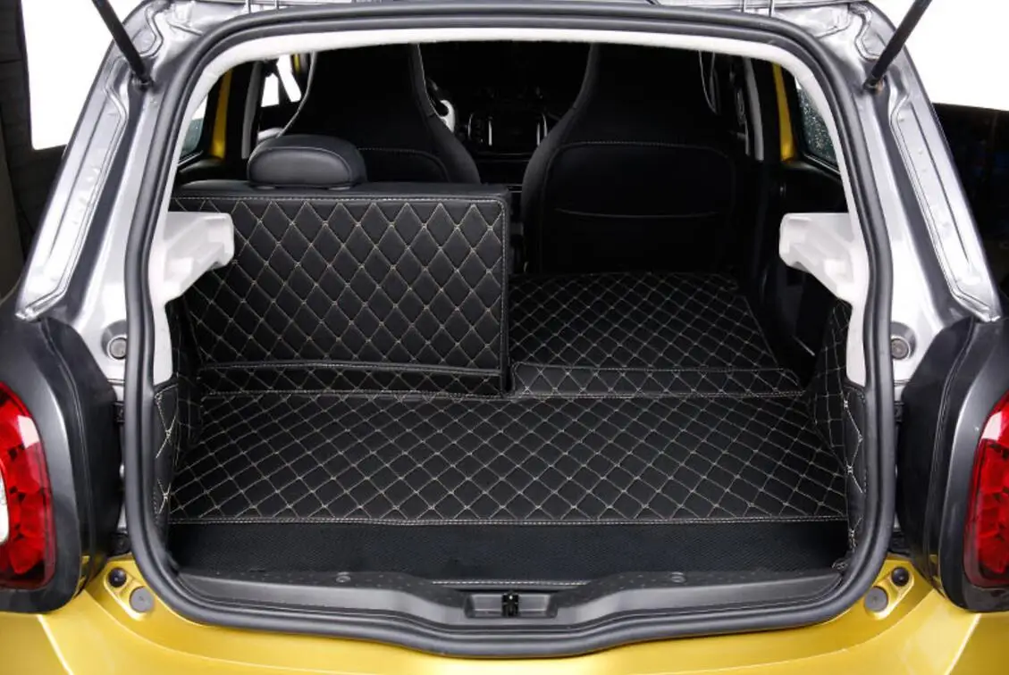 Волокна кожи багажник автомобиля коврик для mercedes benz smart Fortwo w453 автомобильные аксессуары