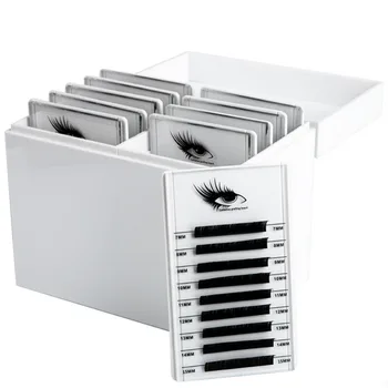 

Eyelash Storage Box 10 Layers Makeup Organizer Display Box False Eyelashes Glue Graft Holder Eyelash Extension Makeup Too