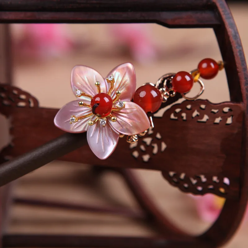 

Hair Charm Chinese Style Vintage Wood Hairwear Wood Accessories woman Gift Women Wedding Hairpins 18cm