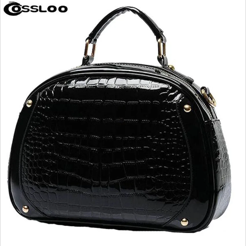 

COSSLOO High Quality Women Messenger Bags Alligator Crossbody Bags for Women Luxury Leather Shoulder Bag Designer Handbags