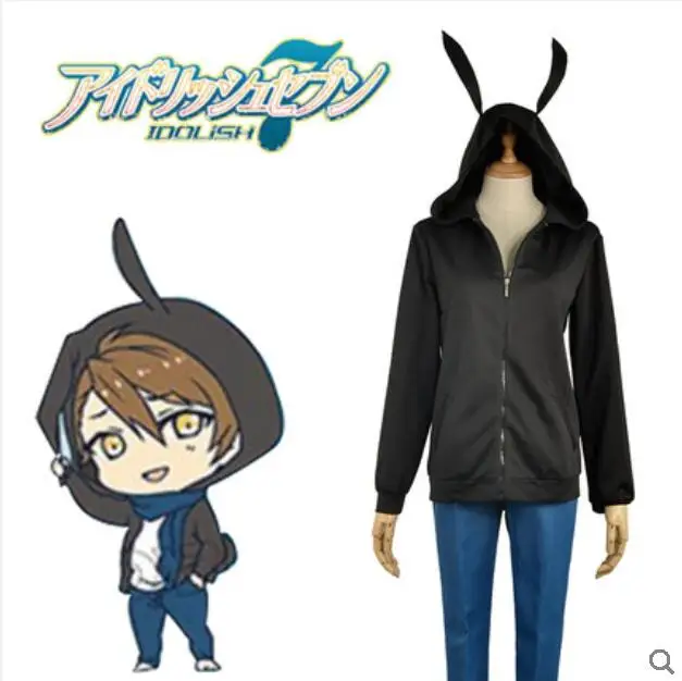 

Anime IDOLiSH7 Cos Halloween Cosplay Man Female Daily Rabbit Ear Sweater Set Cosplay Costume