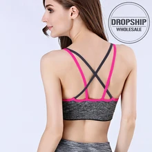 Г. пикантные BH Спортивные спортивный бюстгальтер для женщин Йога Топ Push up Спортивная одежда для Тренажерный зал Бег противоударный эластичная рубашка тренировки спортивн