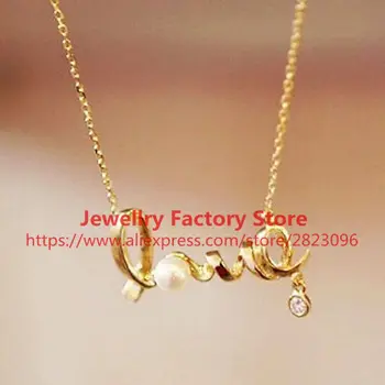 

500pcs/lot love fashion necklaces pendants for lovers choker pendant women necklace jewelry accesories for women gift chain