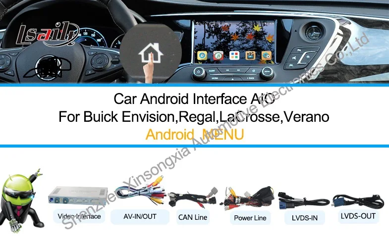 

Car Multimedia Android Navigation Interface Box for2014 BUICK Envision,Regal,LaCrosse,VERANO,Chevy Silverado(Car CUE System)