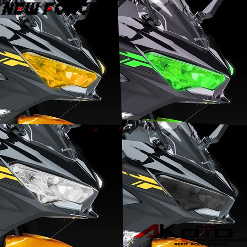 Для KAWASAKI NINJA400 NINJA 400 2018 аксессуары для мотоциклов акриловая Защитная крышка фар |