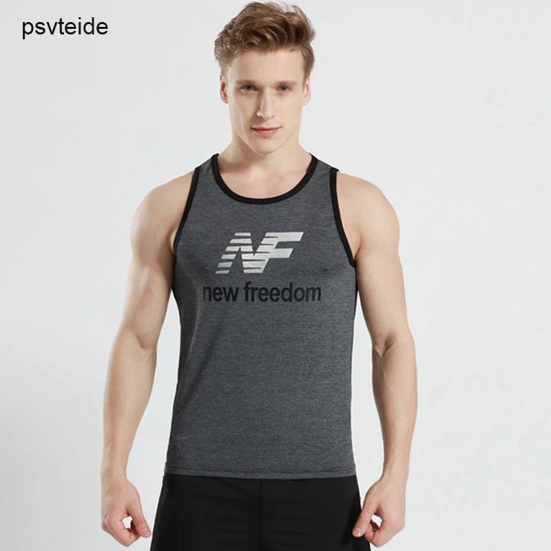 

Sports Shirt For Men Sleeveless T Shirt Gym Top Men Running Vest Gym Man Mens Summer Vest Polyester Sports Shirts Compression