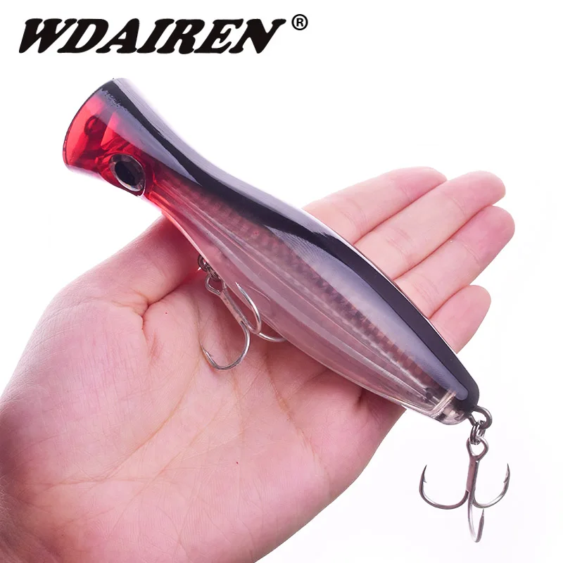 

1Pcs Big Popper Fishing Lures Topwater Floating Wobbler 12.5cm 41g Artificial Hard Bait Lure Iscas Peche Leurre Sea Tackle