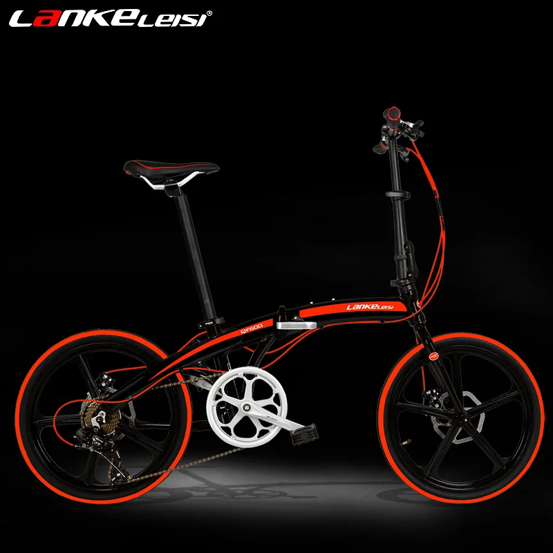 7 Speeds Road Bike, 20 Inches Folding Bike, City Bike, Aluminum Alloy Frame, BMX, Double Disc Brakes