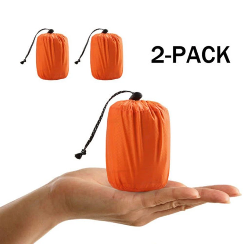 Sobrevivência de Emergência Saco de Dormir Sacos de Viagem Acampamento ao ar Térmico Livre à Prova d' Água 2 de viagem à prova dwaterproof água inverno