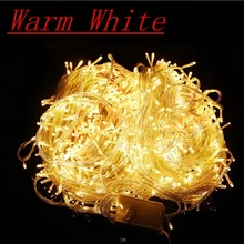 AC220V waterproof 100M 600leds white warm LED string lights for Christmas holiday wedding party fairy tale decorative lighting
