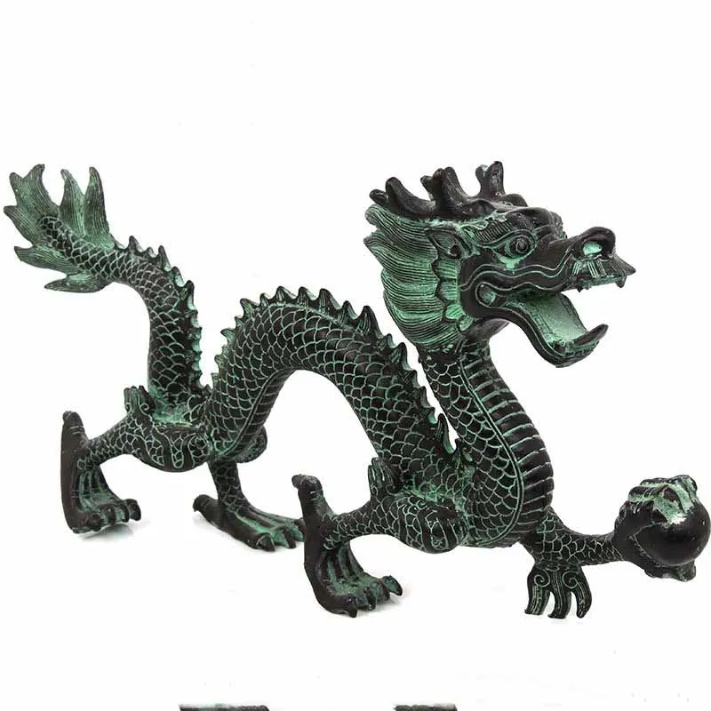 Online Feng Shui bronze drachen fang perlen ornamente glück hause handwerk dekorative kunst