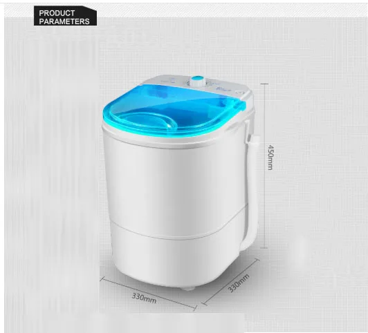 free shipping washing machine semi-automatic washing machine single-barrel washer 2KG Top Open Type Prevent winding wave wheel