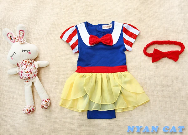 Новое платье для маленьких девочек летнее шифоновое платье-пачка принцессы с короткими рукавами и красным бантом, платье для малышей комбинезон+ костюм с повязкой на голову