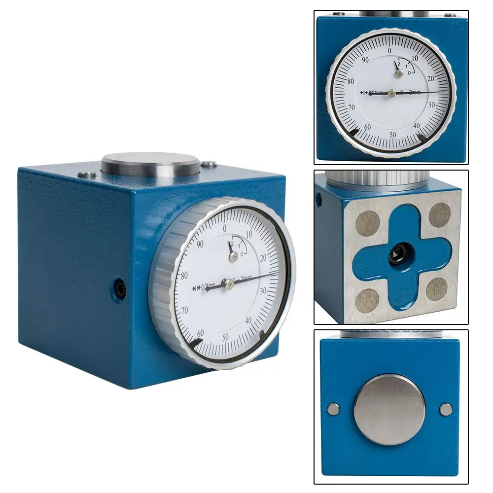 Magnetic Z Axis Dial Zero Pre Setter Tool 50mm 2/" Height 0.01/" Gage Offset CNC