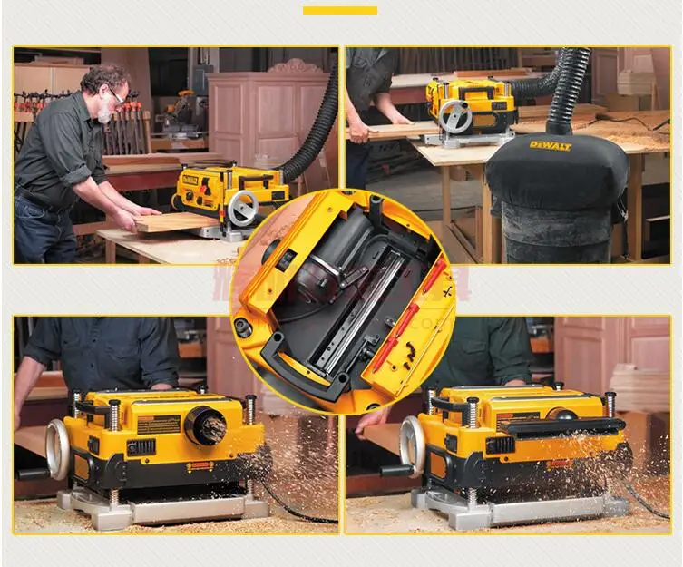 Woodworking Planer Table Planer Multi-function Small Electric Planer 2200W Planing Machine DW735