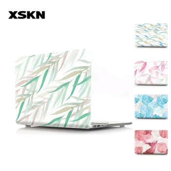 

XSKN Leaf Leaves Color Print Case For Macbook Air Pro 12 13 15 Retina Har Protector Sleeve Cover 13.3 15 inch Touch Bar