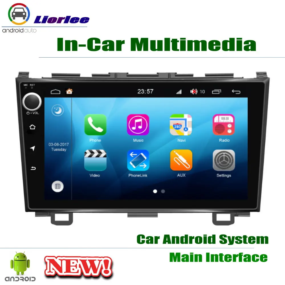 Sale For Honda CR-V CRV 2006~2012 GPS Navigation Carplayer Android System RockChip PX5 1080P 9" HD IPS LCD Screen Radio Head Unit 5