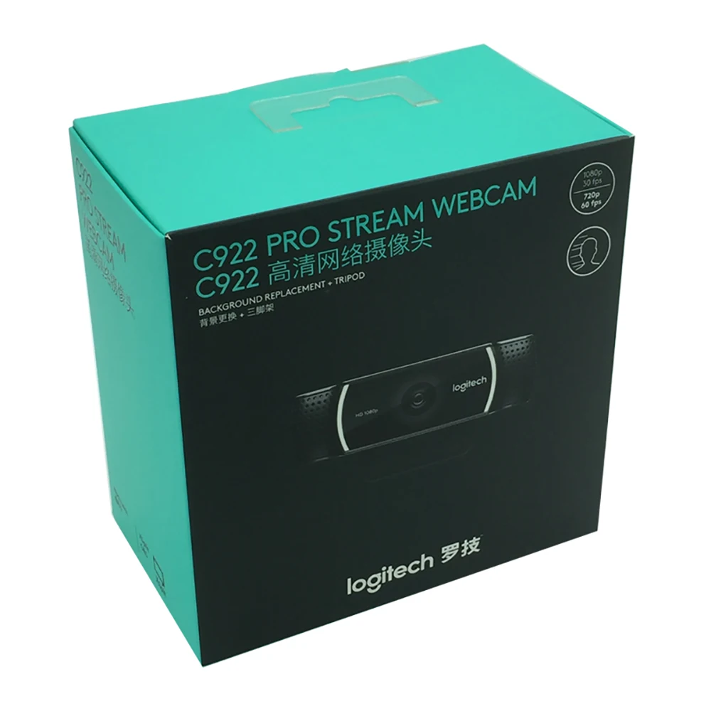 logitech C922 PRO Автофокус Встроенный микрофон full HD анкерная веб-камера