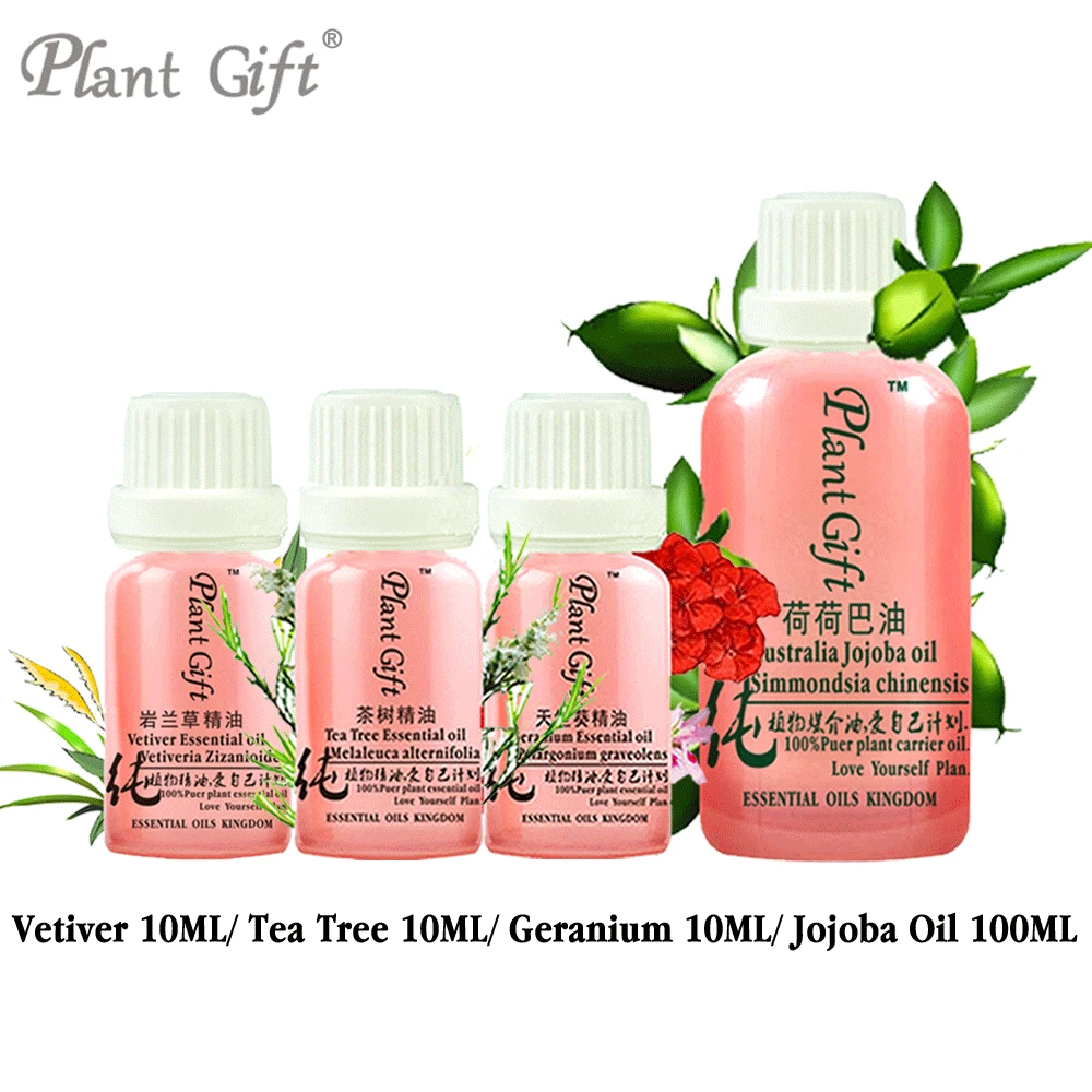 

Free Shopping 100% Pure Plant Vetiver / Tea Tree / Geranium / Jojoba Oil Haitiimports 10ml Skin Care Essential Oil Kingdom Skin