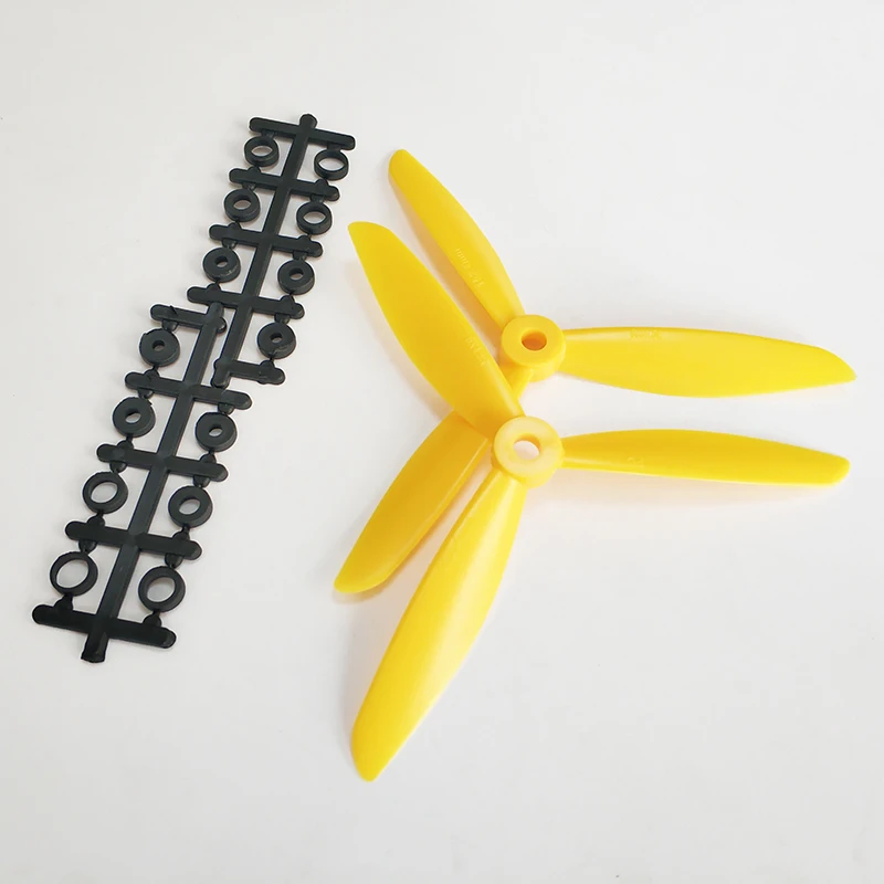 

6045 3-Blade Propeller 6*4.5*3 Prop Yellow Props CW CCW For QAV250 Multicopter
