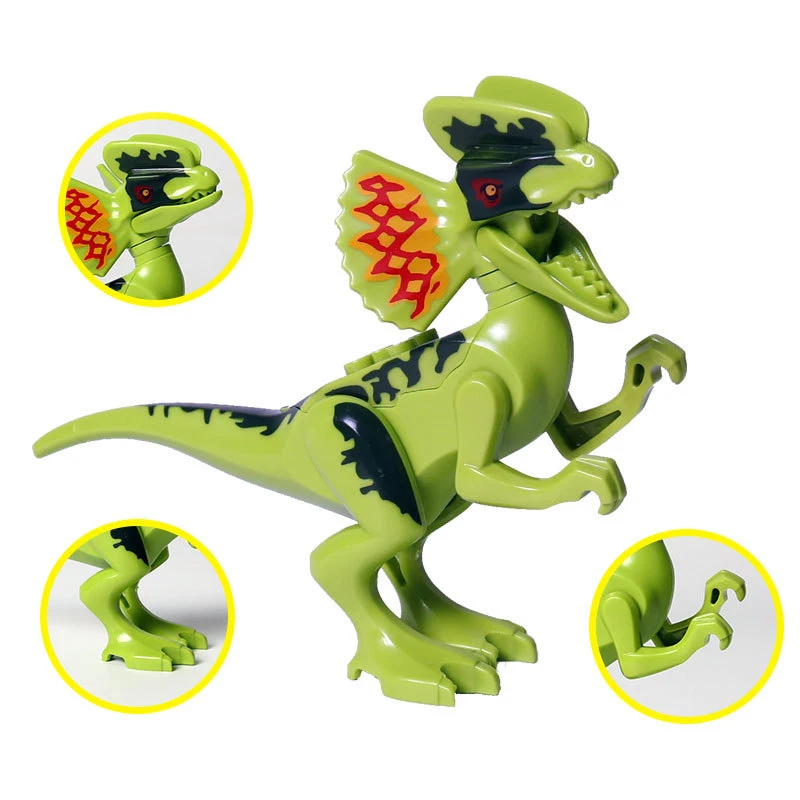 8 Styles Building Blocks Single Dinosaurs Jurassic World Classic With Legoe Tyrannosaurus Rex World Figures Bricks Toys  Kids F4