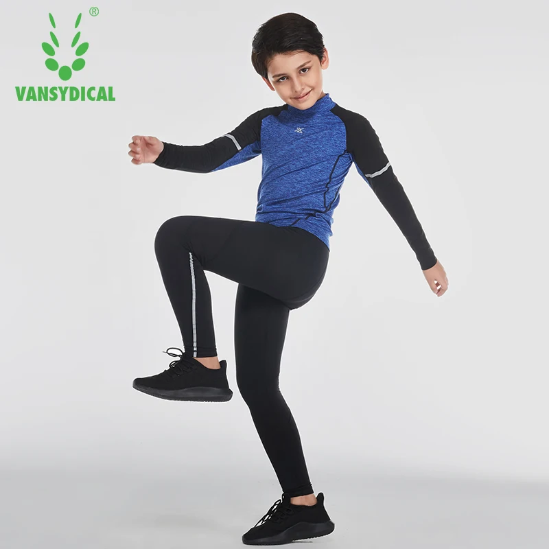 VANSYDICAL/детские спортивные колготки быстросохнущая эластичная одежда для фитнеса