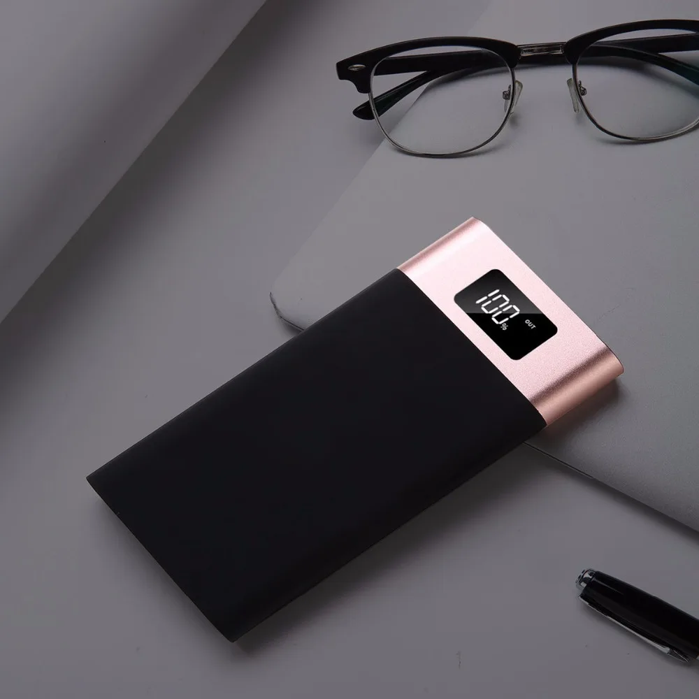 Power Bank 20000mah Dual USB 18650 External Battery Pack Outdoor 20000mah Power Bank Universal Portable Charger For Smart Phones