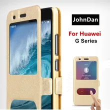 Чехол-книжка для huawei G7 G8 G9 G10 Plus Lite GT3 GR3 GR5 mini PC+ кожаный чехол-книжка с подставкой для окна для huawei GR3 GR5