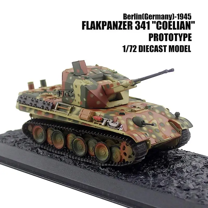 1:72 Scale WWII Armor Diecast Tank Model Flakpanzer Germany 1945 Collections Toy 