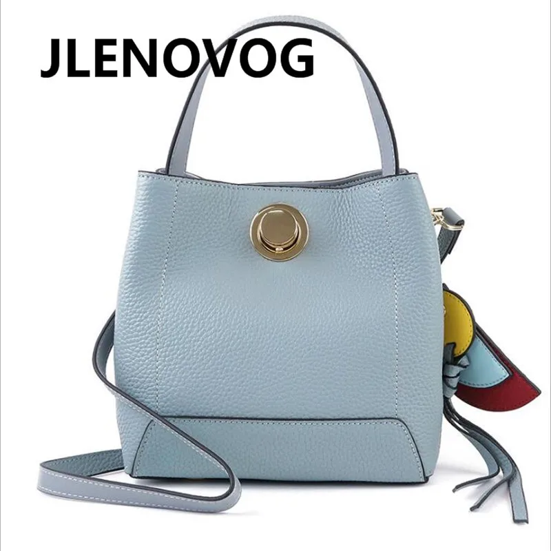 

One shoulder diagonal casual comfort female 2019 new leather female female European and American fashion bucket bag