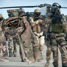 Универсальный армейский Камуфляжный Шарф военный гамак боевой ветрозащитный сетчатый Платок Вуаль открытый цикл охотничьи шарфы