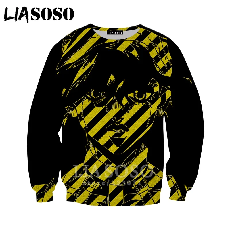 LIASOSO для Для мужчин Для женщин Леоне abbacchio толстовки 3D принт аниме JoJo невероятное приключение Толстовка пуловер с длинными рукавами и B051-07 - Цвет: 9